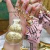 Pure Gold Tian Guan Ci Fu Mobile Phone Gourd Keychain Ornament Gift