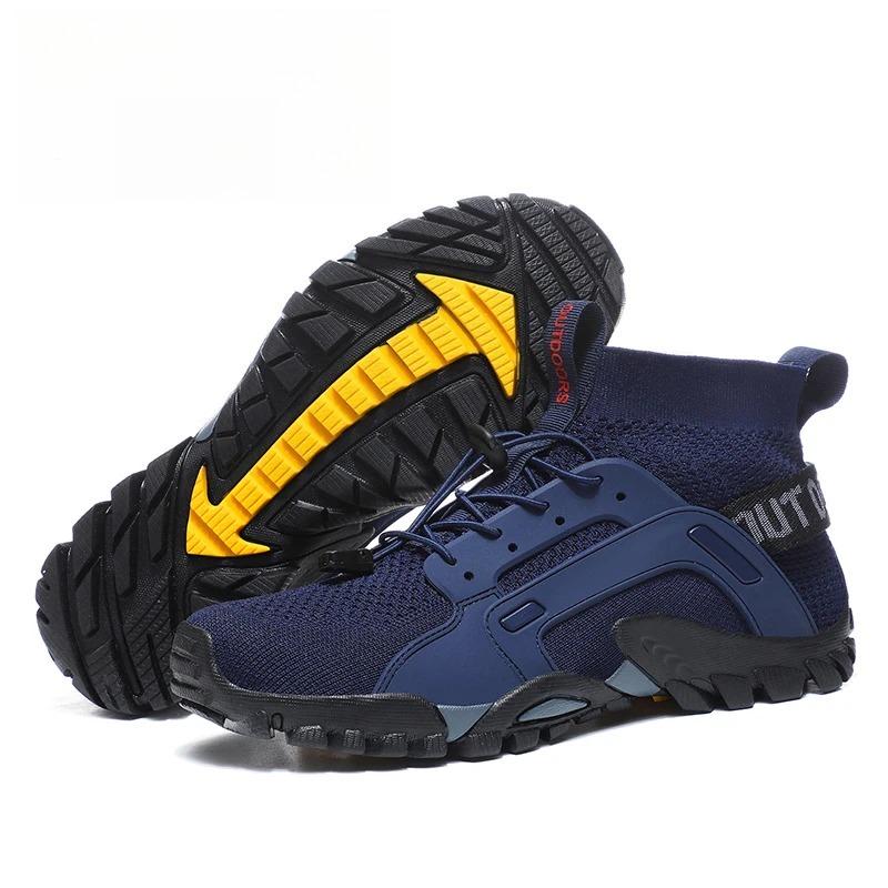 Men Summer Casual Sports Shoes Breathable Men's Fast Drying Anti Slip Shoes, Hiking Swimming Water Soft Breathable Material for Hot Summer Days