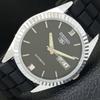 REFURBISHED SEIKO 5 AUTOMATIC 6309A JAPAN MENS VINTAGE BLACK WATCH A701688-5 R206c-a701688