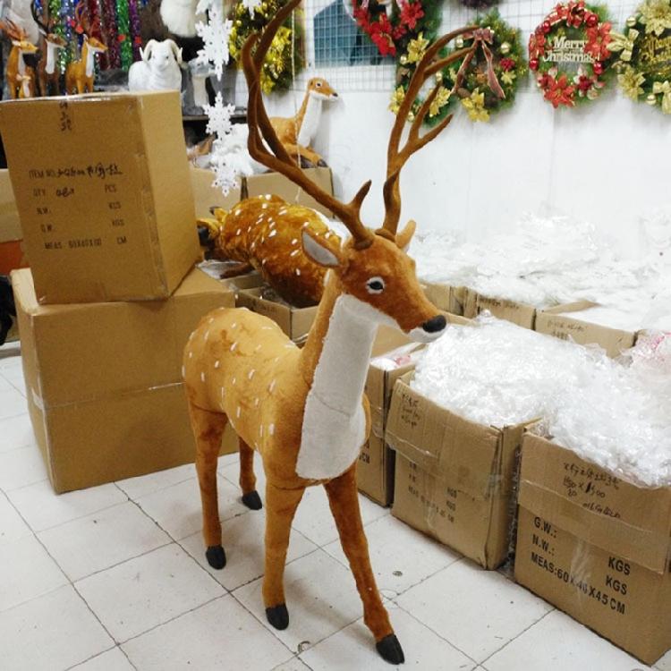 Creative Christmas Elk Ornament 15/20/25/30/35cm Party Dining Table Decor