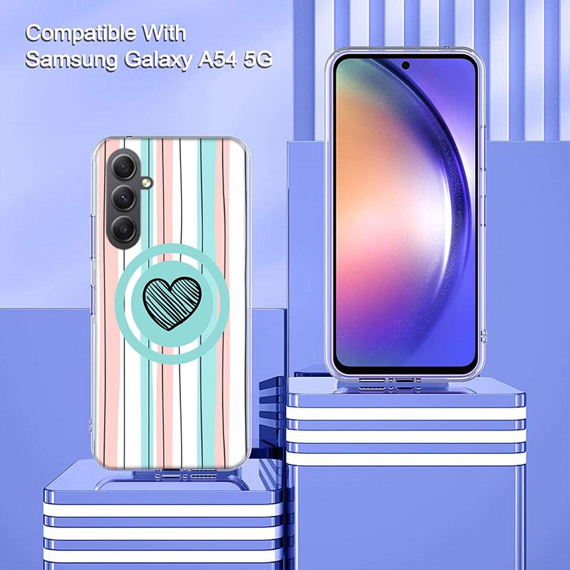 Rainbow Gradient Love Phone Case for Samsung A17 A37 A57 A07 A16 A26 A36 A56 A06 A02S A12 A22 A32 A52S A04S A14 A24 A34 A54 A03