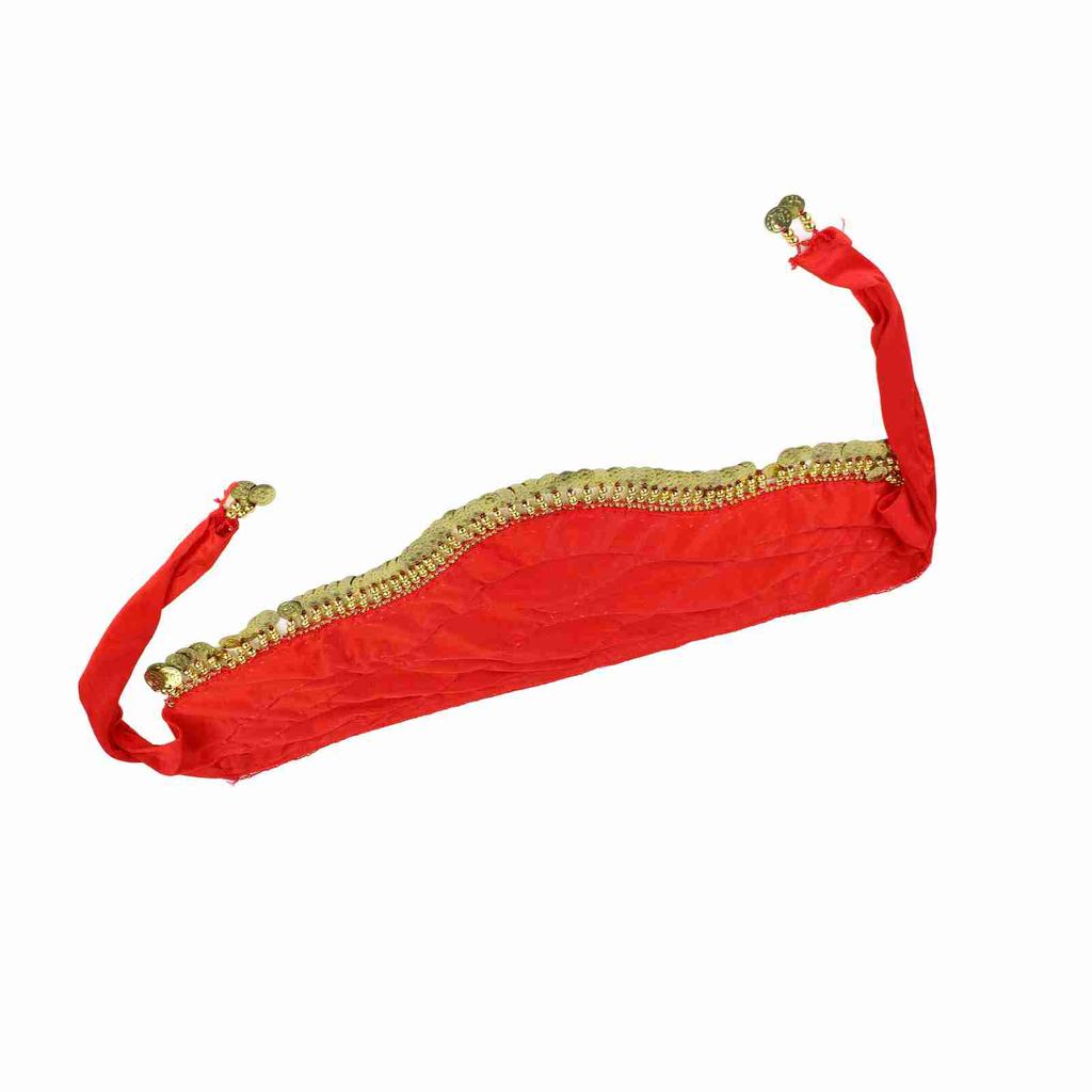 2Colors Belly Dancing Hip Scarf Wrap Skirt Bellydance Waist Belt with Artificial Coin Tassel