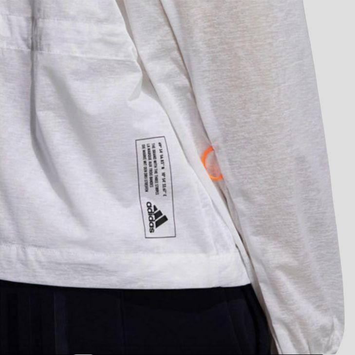 Adidas Sports Style Hooded Jacket Women Outerwear White GP0658