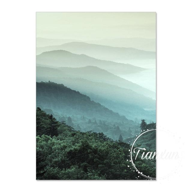 

Nordic Modern Скандинавский пейзаж Печать на холсте Картина Настенная живопись Лес Небо Озеро Лодка Снег Гора Постер Украшение Картина Без рамки 21*30cm No Frame