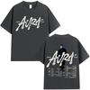 Rapper Maka 2025 Aura Tour Merch Tshirts Unisex Unisex Fashion Vintage Tshirt Casual Cotton Oneck Short Sleeve T Shirt Streetwear
