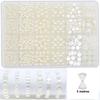 1890pcs Round Shape Pearl Beads Set with Gold Beads Jewelry Making Beads  for Necklaces