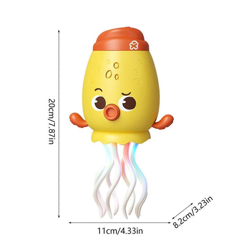 Interactive Musical Cuttlefish Toy Safe Dancing Animal Music Toy with Flashing Light for Toddler Family Gatherings Fun Yellow