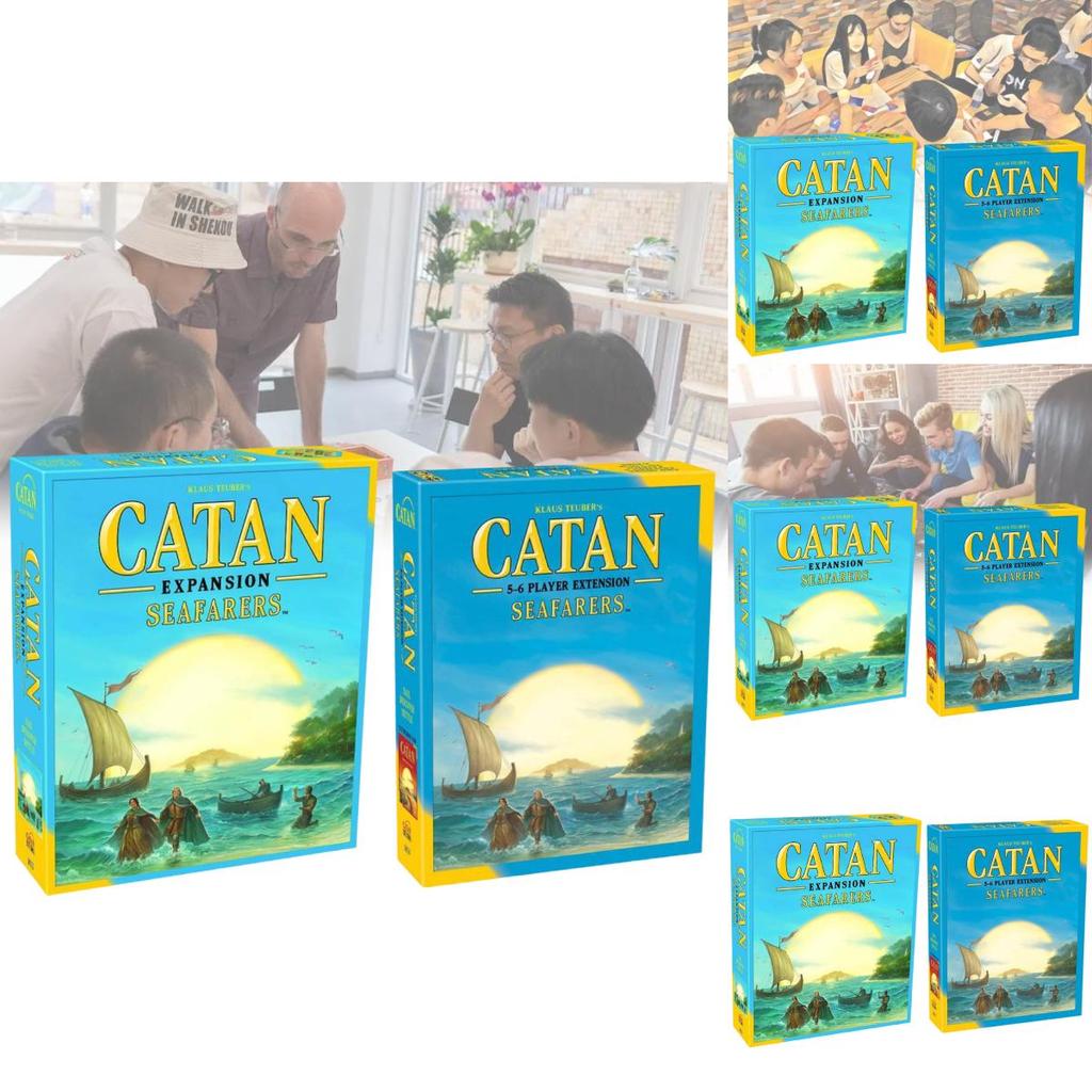 Engaging English Edition Catan Island Board Game 5th Edition 5-6 Player Expansion Party Cards