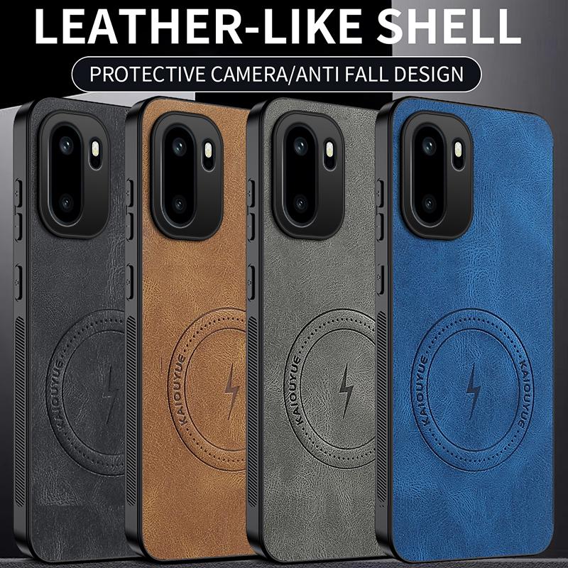 For OnePlus Ace 6/Ace 6t/Ace6 Case Simple Stylish Magnetic Suction Luxury Leather Skin-friendly Anti-drop Cover For OnePlus Ace6