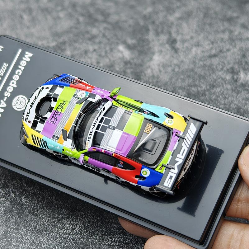 EBHUP1 PARA 1:64 BENZ GT3 2025 Bathurst 12H #888 Alloy Car Diecasts & Toy Vehicles Car Model Miniature Scale Model Car For Children