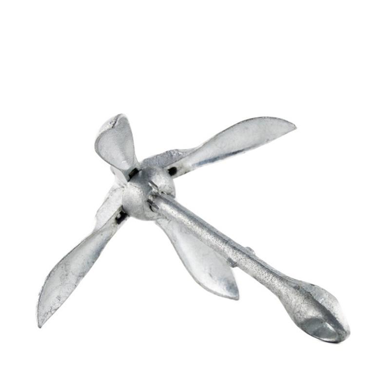 6KG Anchor Yacht Fittings Hot Dip Galvanized North American Hardware Fittings Marine Folding Anchor