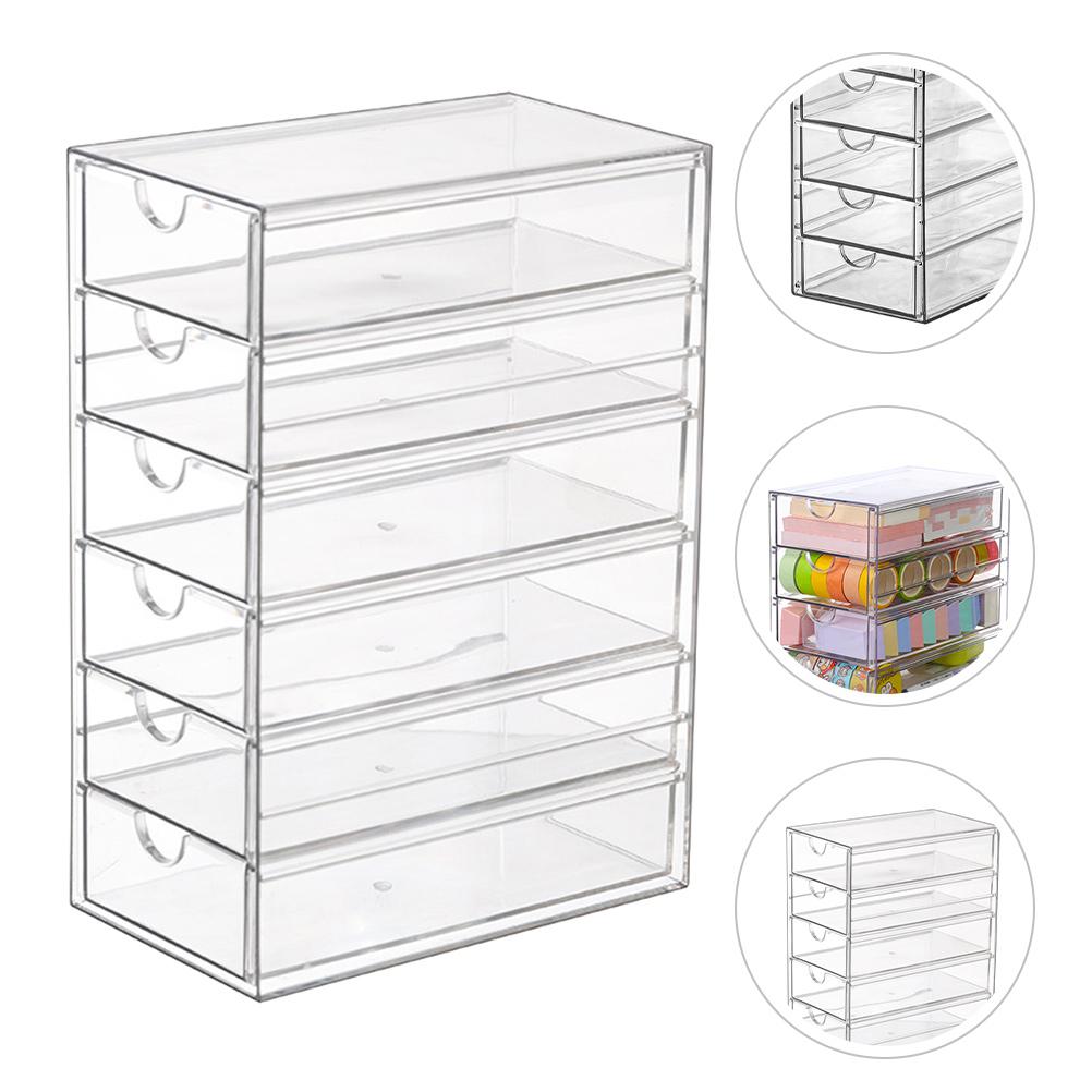 Transparent Desktop Storage Box Drawer ganizer Plastic Desk ganizer Tabletop Storage Case Multi Function Storage Boxes Bins Home 2500X1750X1040CM прозрачный 7400₽
