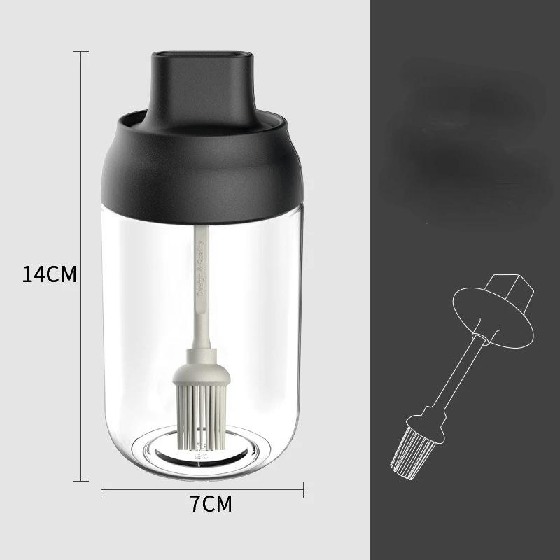 250ml Spice Jar Spice Bottle Salt Pepper Jar Seasoning Jar Moisture-proof Lid Spoon Seasoning Container Kitchen Seasoning Bottle
