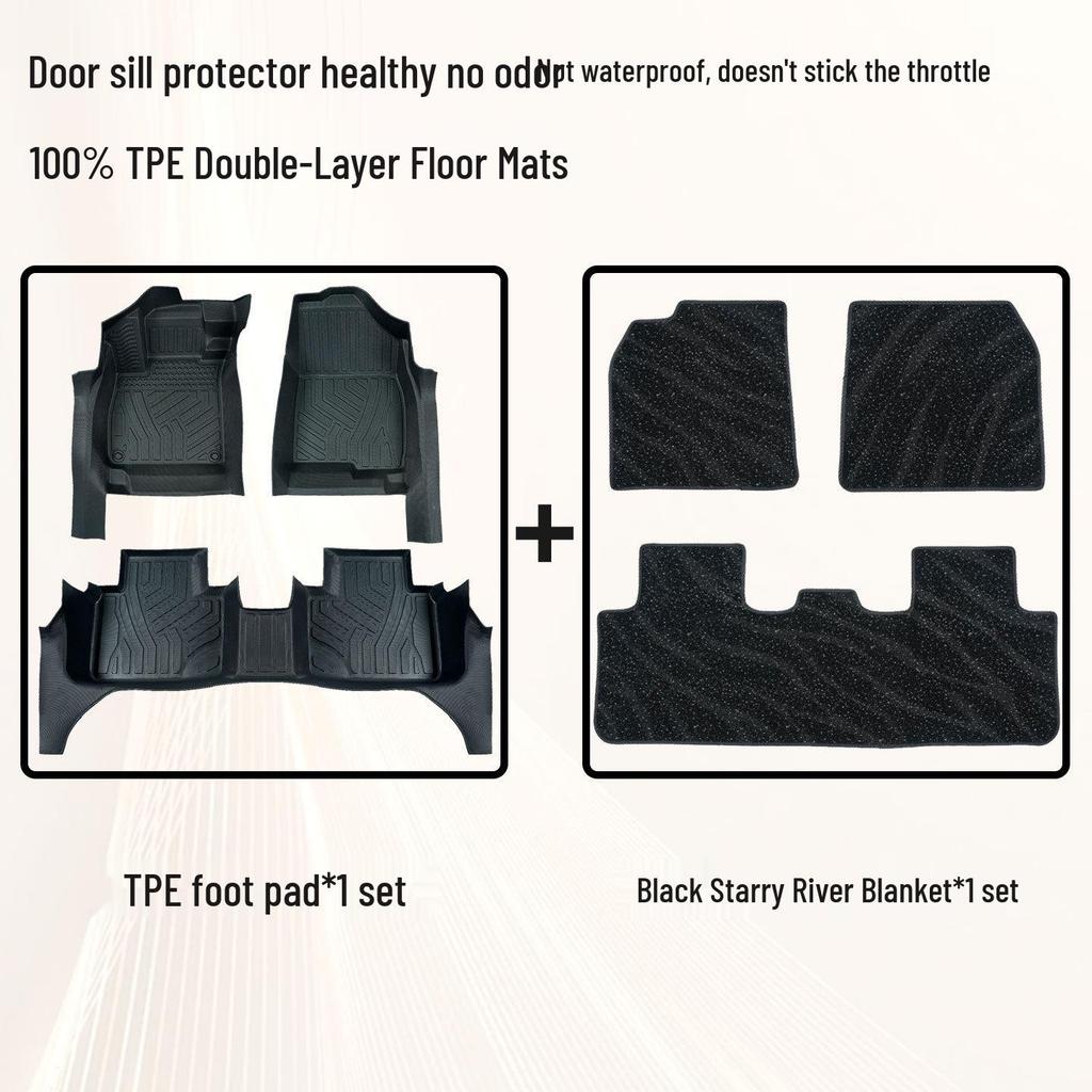 Eco-Friendly TPE Floor Mats & Door Sills for Skoda Superb, Octavia, Kodiaq, Karoq & XinDong