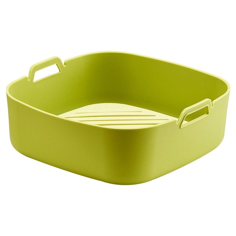 Silicone Air Fryer Tray Round/Square Siliocne Air Fryer Bowl for Air Fryer X3UC