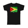 Guyana Flag Southamerica Travel Expat Country Watercolor T Shirt