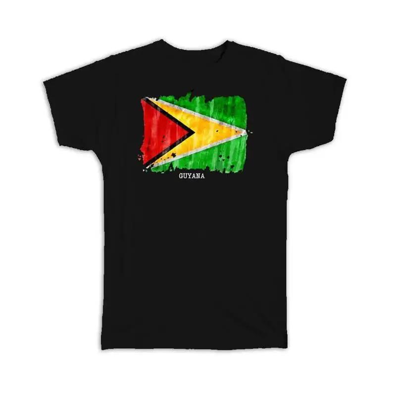 Guyana Flag Southamerica Travel Expat Country Watercolor T Shirt