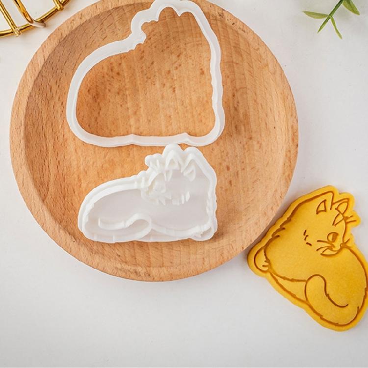 Assorted Cats Shape Cookie Molds Creative Cats Designs Biscuits Baking Stamper for DIY Cookie Making Enthusiasts