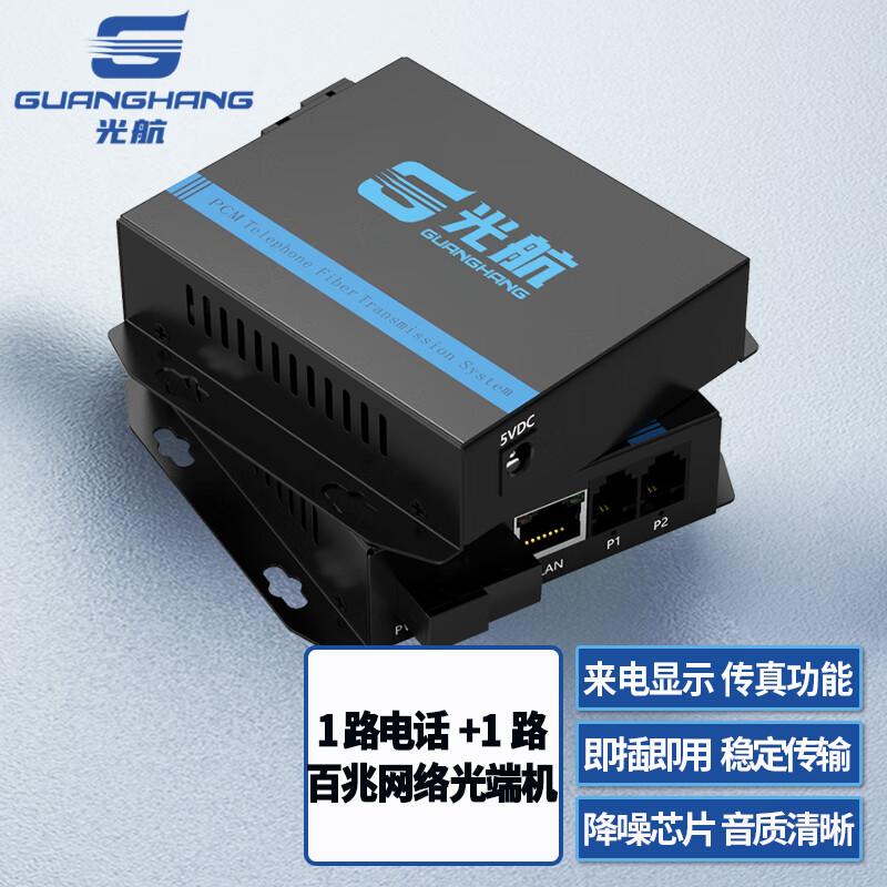 Guanghang PCM Voice Telephone Fiber Optic Transceiver Pair