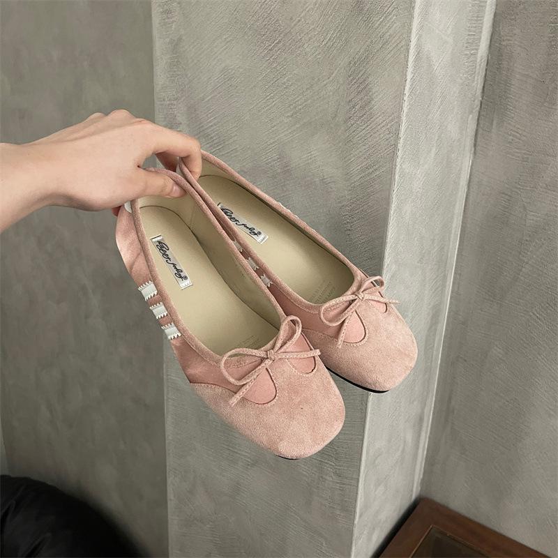 

Fashion IPPEUM Women Ballet Sneakers 2025 Summer New Round Toe Flats Ballerina Shoes 225 розовый