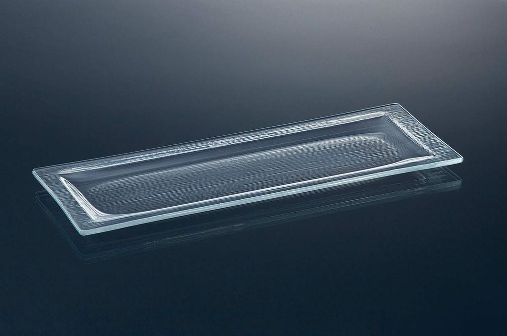 Toyo Sasaki Glass Buffet Plate, Large Rectangular Tray, Made In Japan, Appetizer Plate, Glass Plate, Tableware, KG-4002