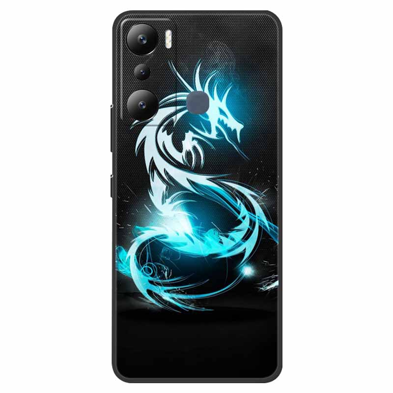 For Infinix Hot 20i Case Hot12i X665C Shockproof Soft Silicone TPU Back Cover For Infinix Hot 20i 20 I X665E Phone Cases 6.6"