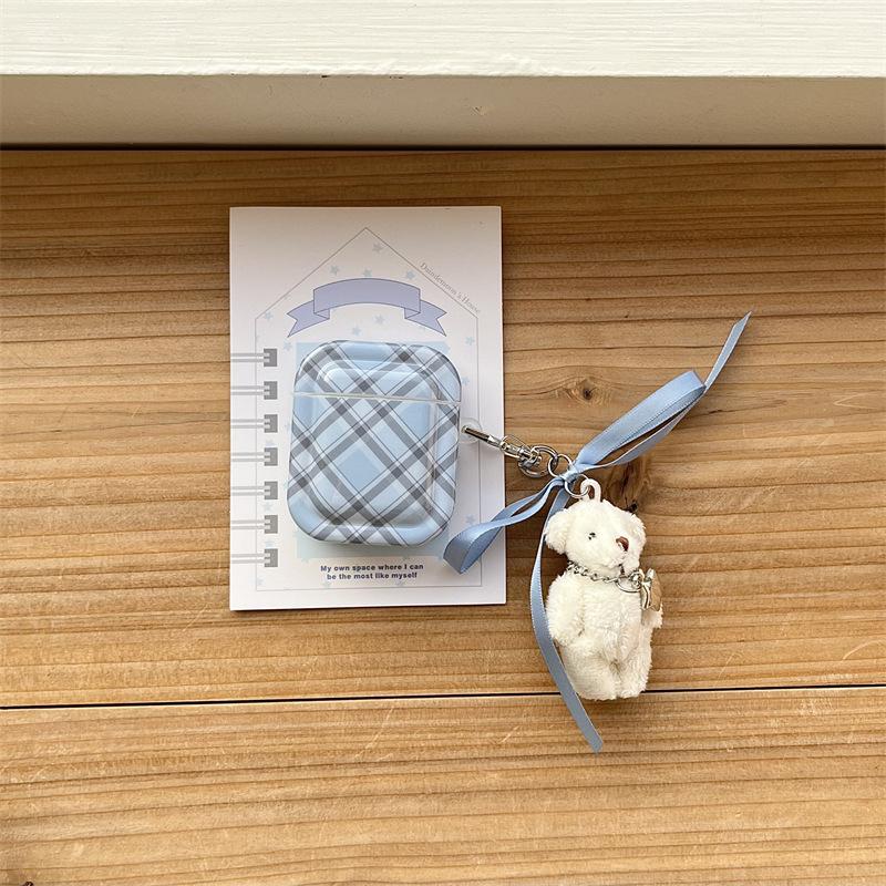 Rhombus for airpods4 apple bluetooth wireless 1/2/3 generation pro2 earphone cover pendant cute bear girl
