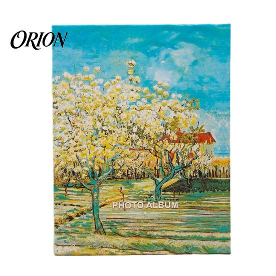 Non-damaging Photo Storage Oil Painting Style Album, Cartoon Slip-In Pocket Kids Memory Book, Thick Paper Durable Album Cover Transparent Sleeves