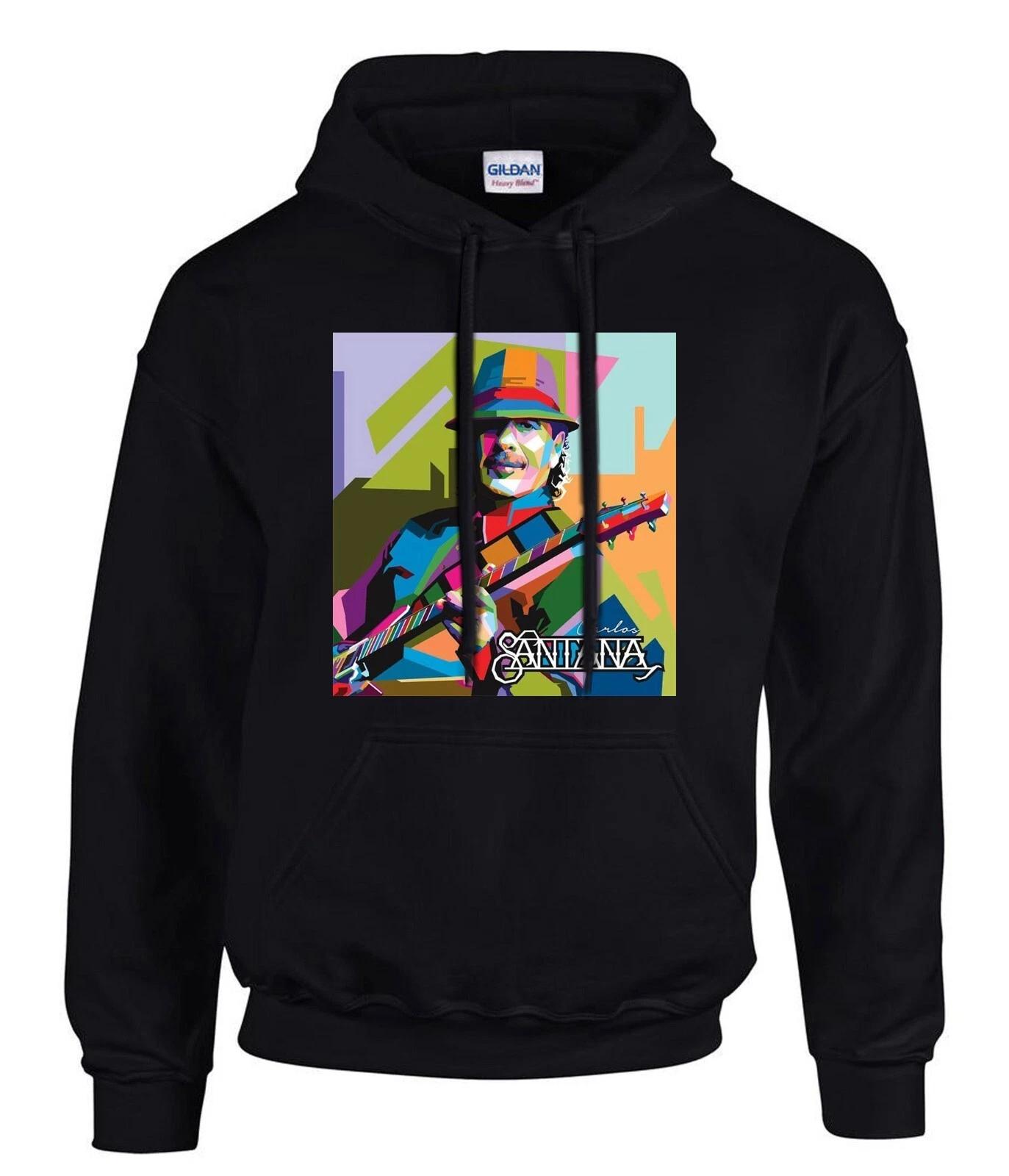 Carlos Santana Music Schwarze Hoodies Kapuzenpullover -31172 -SW L