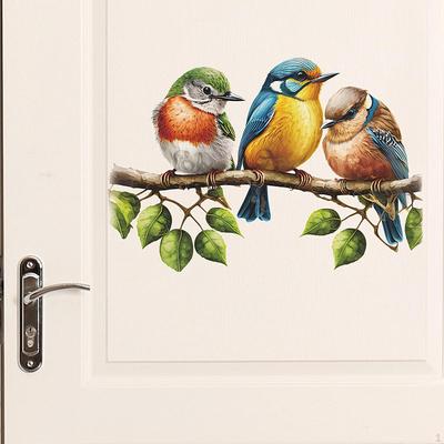 Vogel auf Ast Wandaufkleber, Vogelaufkleber, Vinylkunst, Robust, Kreativ DIY Dekorativ für Kinderzimmer