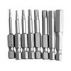 8pcs Hex Key Bits Set Quick Connect Power Drill 1 4 Magnetic Handle