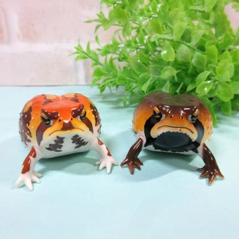 Genuine Ikimon Steamed Bun Frog Japanese Dart Capsule Toy Realistic Toad Figurine Animal Encyclopedia Desktop Collectible Gift