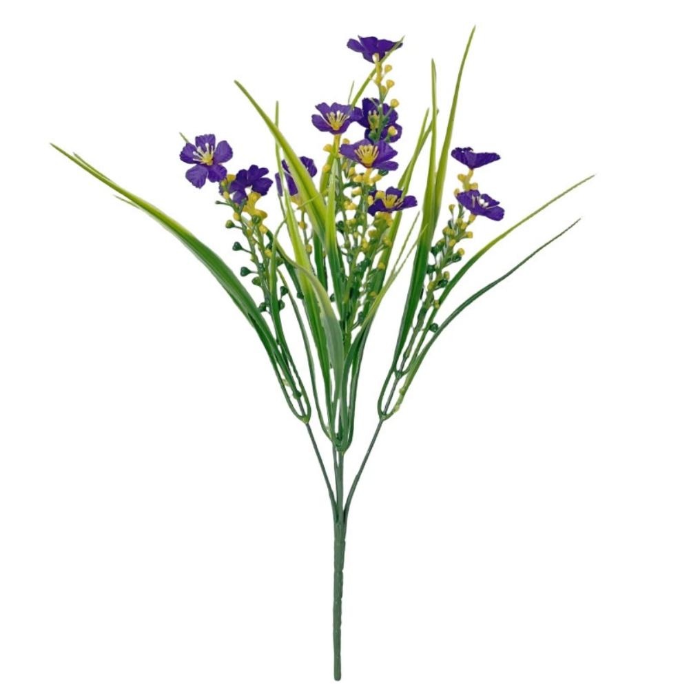 12Pcs Artificial Flowers Outdoor Spring Summer Autumn Plants Decor Wildflower Faux Fake Plants