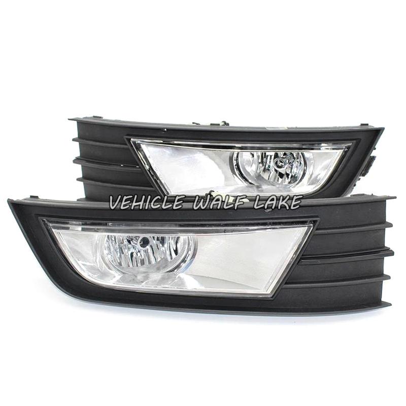 

Для Skoda Octavia A7 2013 2014 2015 2016 2017 Автостайлинг Передняя Галогенная Противотуманная Фара Противотуманный Свет И Крышка Решетки Fog Grille