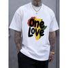 European Size Summer Short Sleeve Pattern Print T-Shirt Versatile Men's Wear Short Sleeve Casual Fashionable Tops