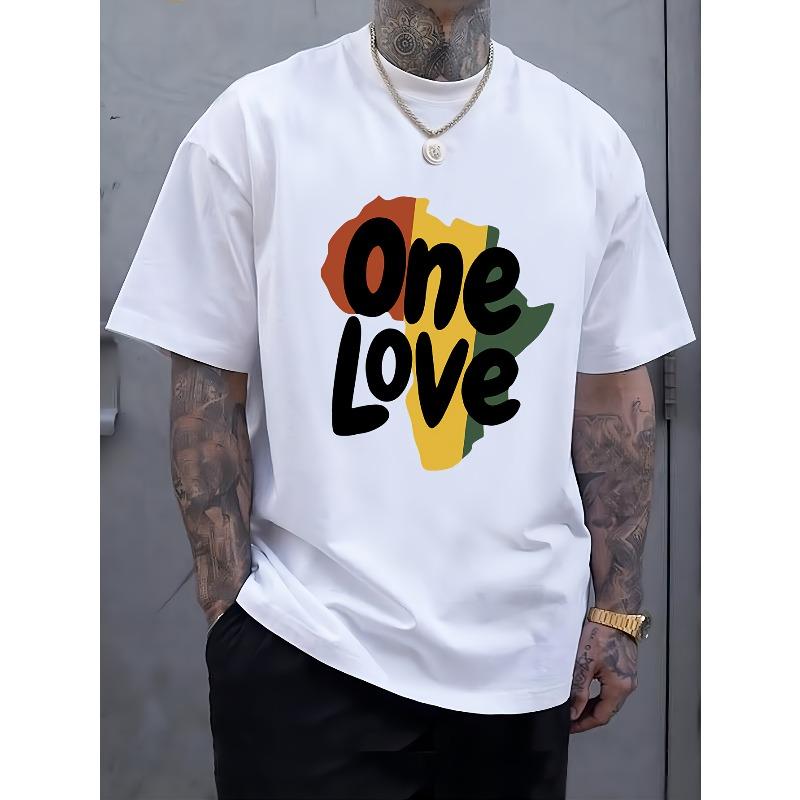 

European size Summer Short Sleeve Pattern Print T-Shirt Versatile Men s Wear Short Sleeve Casual Fashionable Tops S белый