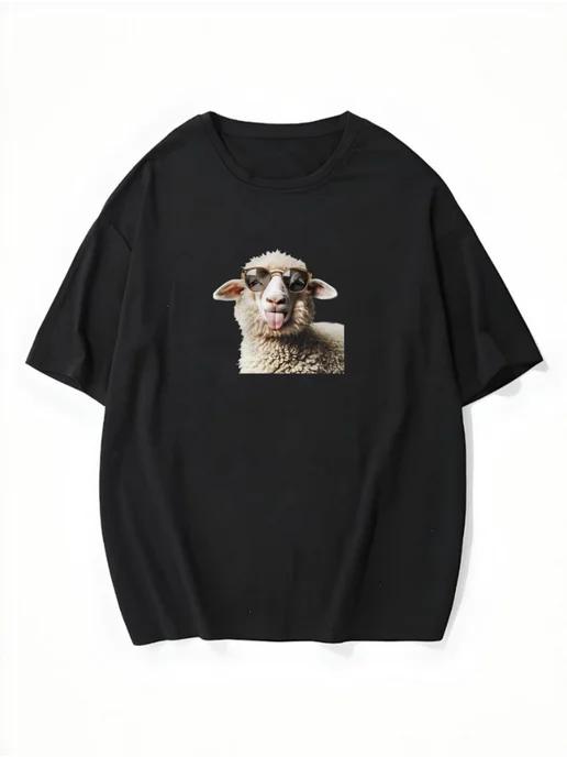 Women s T-shirt with animal print 2XL