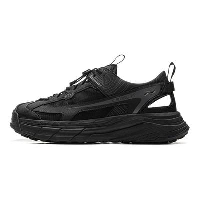 Li Ning Star Path Morbido Confortevole Trendy Antiscivolo Traspirante Rialzante Resistente all'Usura Rimbalzo Scarpe Creek Scarpe Unisex Nero AGUV017-1