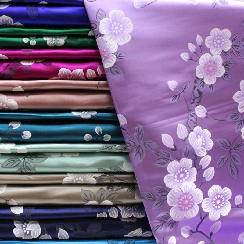 Chinese Style Decoration Weaving Brocade Fabric Jacquard Silk Fabric DIY Handmade Cheongsam Cotton-padded Jacket Mongolian Robe