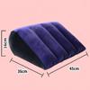 Inflatable PVC Flocking Pillow Wedge Love Pillow Triangle Foldable Master Cushion Labor-saving Sitting Camping Pillow Furniture