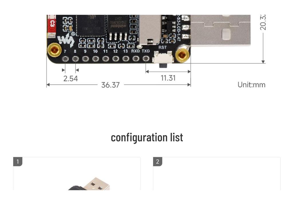 ESP32-S3 Development Board with 1.47" LCD, WiFi, Bluetooth 5, and Full-Speed USB.