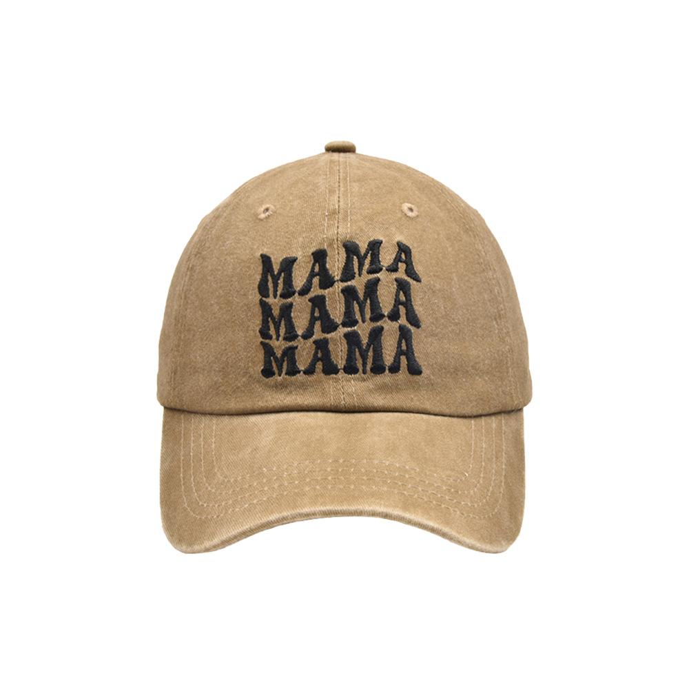Unisex Mama Mini Parent-Child Embroidery Wash Baseball Caps Spring And Autumn Outdoor Adjustable Casual Hats Sunscreen Hat