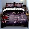 Scriptural floral design Bedding Duvet cover sets Duvet covers Pillowcases gifts (1 * Duvet Cover 2 * Pillowcases, without duvet insert)