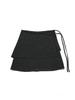 Eleleldijainseutyudio Wool Moss Crepe Layered Wrap Skirt_Charcoal Gray