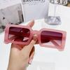 European & American Summer Square Frame Jelly Sunglasses for Women