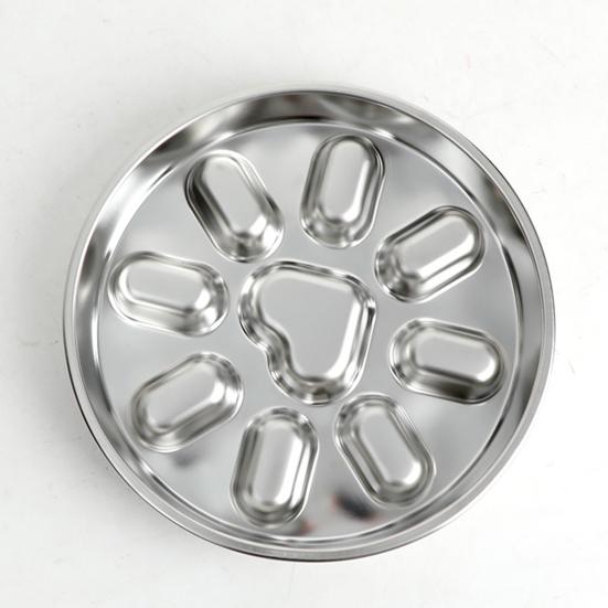 Pet Slow Food Bowl Anti-Slip Design Promotes Slow Feeding Stainless Steel Pet Dog Bowl for Small to Medium Dogs