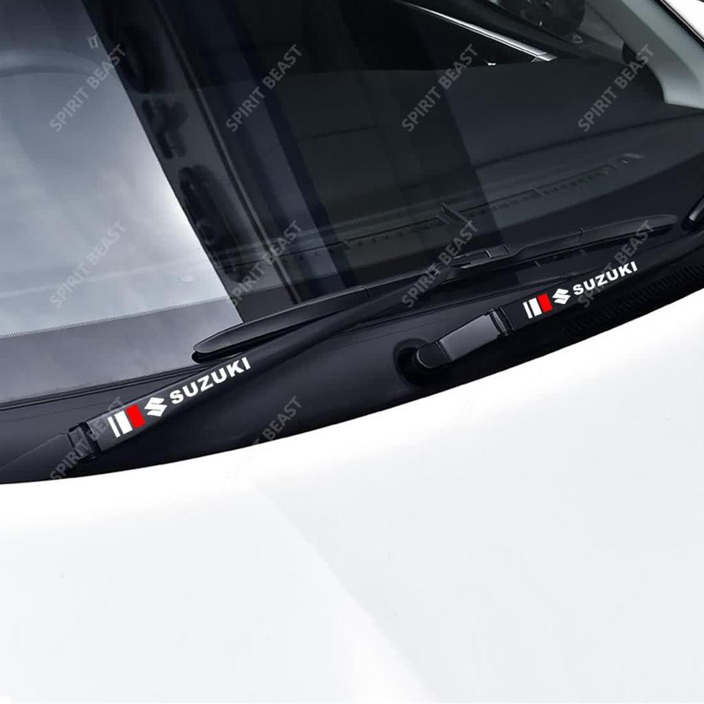 Suzuki wiper stickers set of 4, 2 left and right,