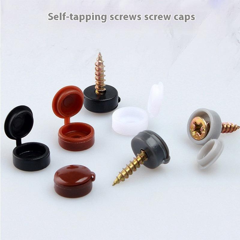 100Pcs Cross Screw Nail Cap Screw Decorative Cover Folding Buckle For Car Furniture Decorative Nuts Cover Bolts Hardware