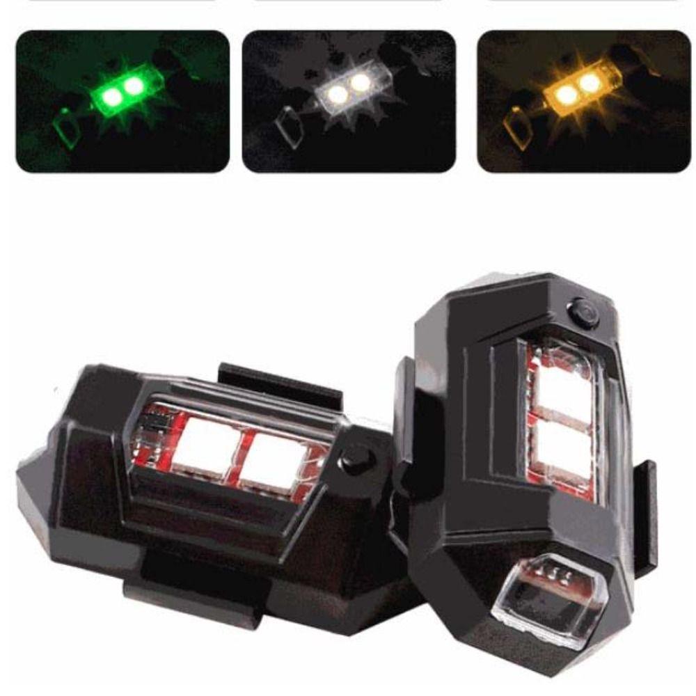 RGB LED Strobe Light 7 Color Motorcycle Signal Light Lamp Motorcycle Warning Light Vehicle Use