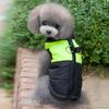Cotton-padded vest, cotton vest, ski wear, pet vest with its own traction buckle, teddy zipper, dog warm cotton-padded coat.